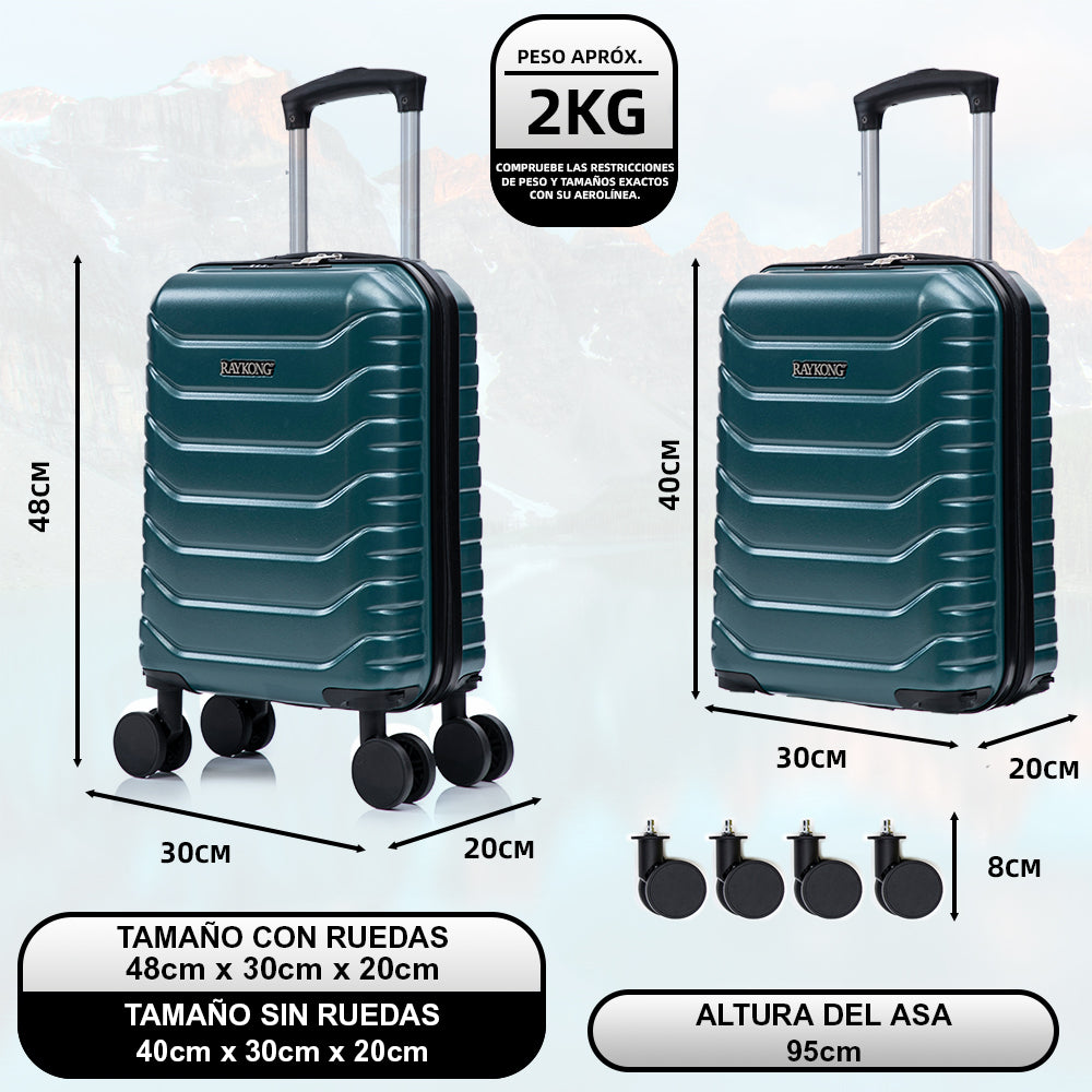 Maleta Cabina Verde vista 4