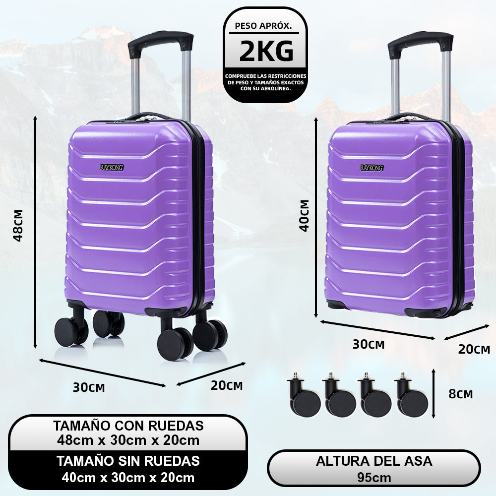 Maleta Cabina Morado vista 4