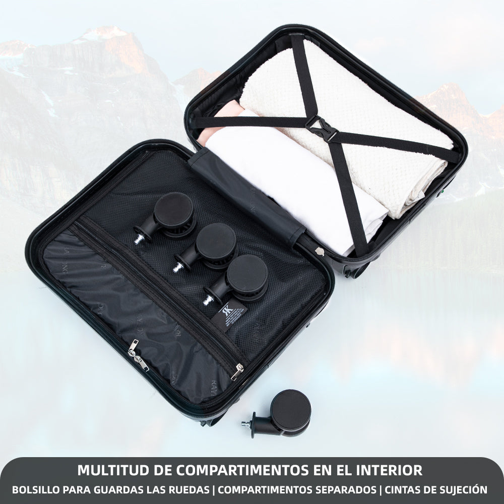 Maleta Cabina Negro vista 5