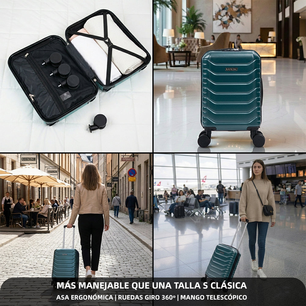 Maleta Cabina Verde vista 6