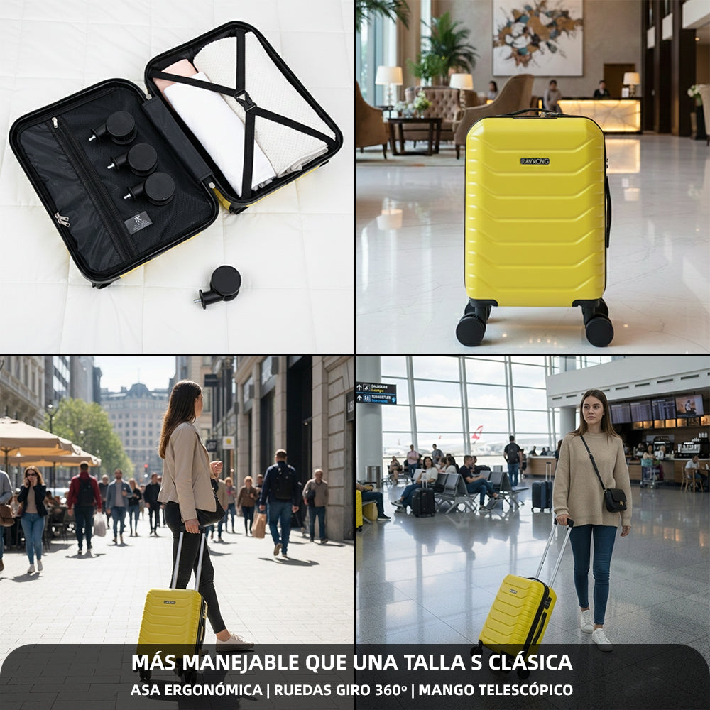 Maleta Cabina Amarillo vista 6