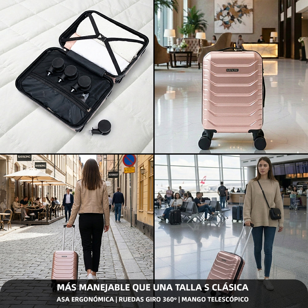 Maleta Cabina RosaDorado vista 6