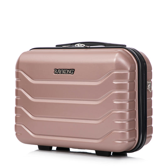 Neceser de viaje grande rígido ABS 29x35x16,5 cm (16,74L) |RosaDorado