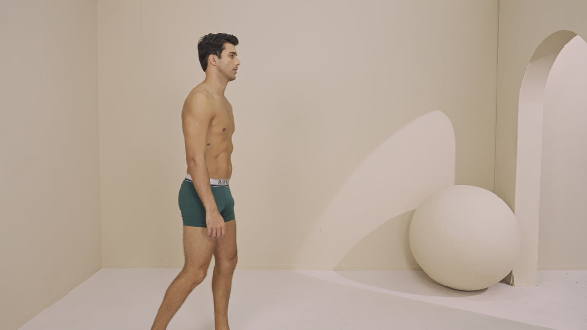 Calzoncillos bóxer para hombre de 95% algodón pack de 6 ropa interior cómodo transpirable (Negro)