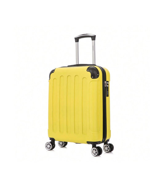 Maleta Cabina ABS 55x40x20cm (44L) | Máxima Capacidad | Candado Incrustado | Amarillo
