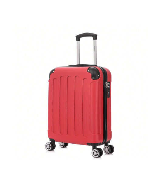 Maleta Cabina ABS 55x40x20cm (44L) | Máxima Capacidad | Candado Incrustado | Rojo