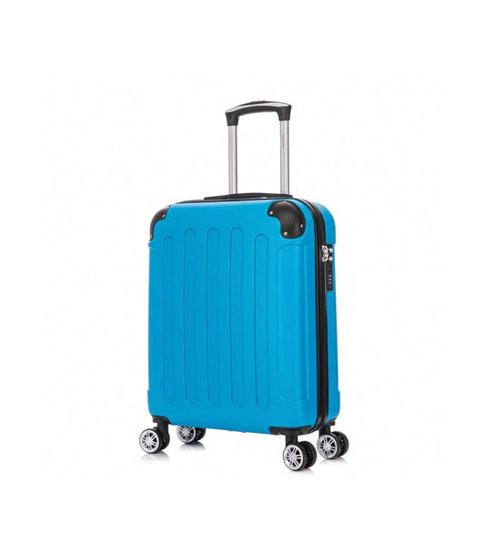 Maleta Cabina ABS 55x40x20cm (44L) | Máxima Capacidad | Candado Incrustado | Turquesa