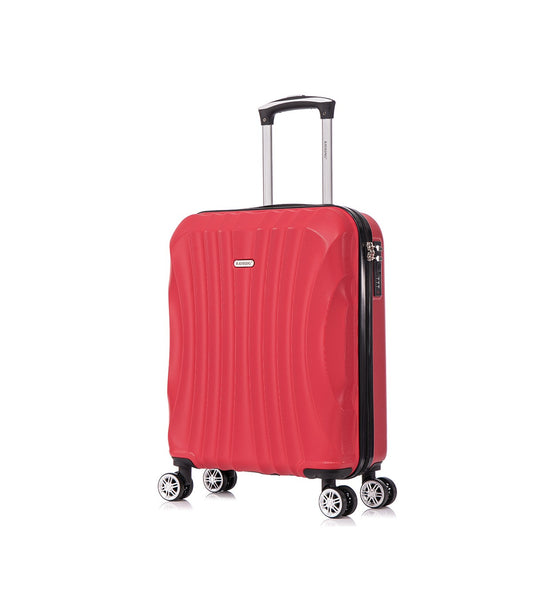 Maleta Cabina ABS 55x40x20cm (44L) | Capacidad Máxima Ligera | Rojo